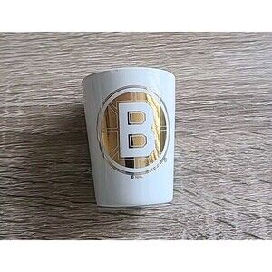 OFFICIAL NHL Boston Bruins Gold And White Shot Glass,RARE